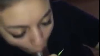 Pretty Amateur Brunette College girl gf chick sucking BBC On Cam
